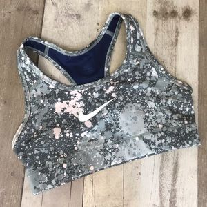 Nike Paint Splatter Print Dri-Fit Sports Bra Sz XS